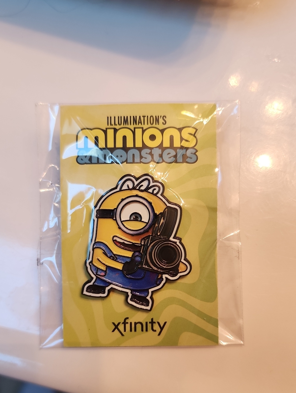 Xfinity Minions & Monsters Yellow Minion Pin